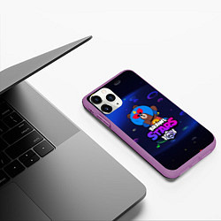 Чехол iPhone 11 Pro матовый BRAWL STARS:EL BROWN, цвет: 3D-фиолетовый — фото 2