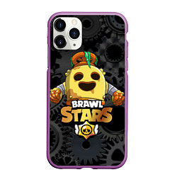 Чехол iPhone 11 Pro матовый Brawl Stars Robot Spike