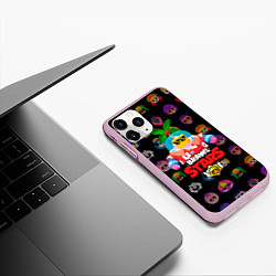 Чехол iPhone 11 Pro матовый BRAWL STARS NEW SPROUT 14, цвет: 3D-розовый — фото 2