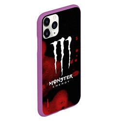 Чехол iPhone 11 Pro матовый MONSTER ENERGY, цвет: 3D-фиолетовый — фото 2