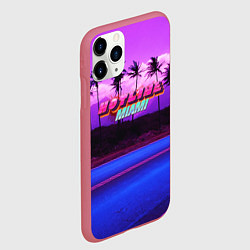 Чехол iPhone 11 Pro матовый HOTLINE MIAMI, цвет: 3D-малиновый — фото 2