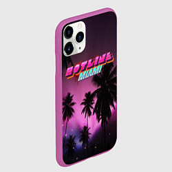 Чехол iPhone 11 Pro матовый HOTLINE MIAMI, цвет: 3D-фиолетовый — фото 2