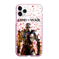 Чехол iPhone 11 Pro матовый GOD OF WAR, цвет: 3D-розовый