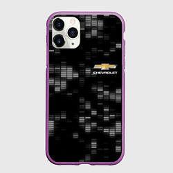 Чехол iPhone 11 Pro матовый CHEVROLET, цвет: 3D-фиолетовый