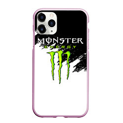 Чехол iPhone 11 Pro матовый MONSTER ENERGY, цвет: 3D-розовый