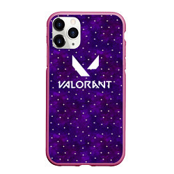 Чехол iPhone 11 Pro матовый Valorant, цвет: 3D-малиновый