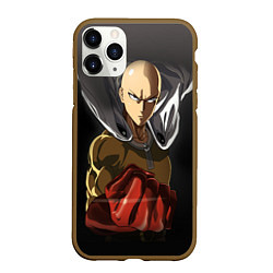 Чехол iPhone 11 Pro матовый One Punch Man, цвет: 3D-коричневый