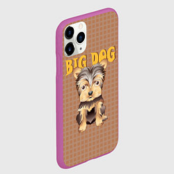Чехол iPhone 11 Pro матовый Большой пёс, цвет: 3D-фиолетовый — фото 2