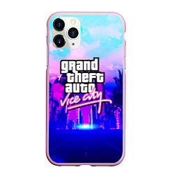 Чехол iPhone 11 Pro матовый GTA REMASTER, цвет: 3D-розовый