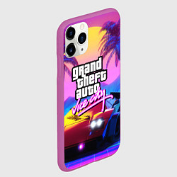 Чехол iPhone 11 Pro матовый GTA 2020, цвет: 3D-фиолетовый — фото 2