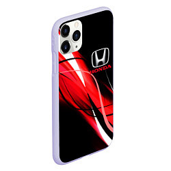 Чехол iPhone 11 Pro матовый HONDA, цвет: 3D-светло-сиреневый — фото 2