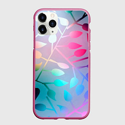 Чехол iPhone 11 Pro матовый Листья