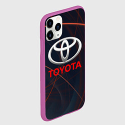 Чехол iPhone 11 Pro матовый TOYOTA, цвет: 3D-фиолетовый — фото 2