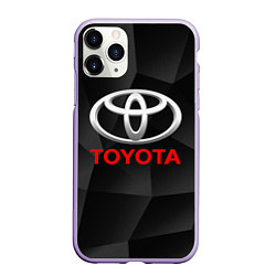 Чехол iPhone 11 Pro матовый TOYOTA, цвет: 3D-светло-сиреневый