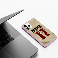 Чехол iPhone 11 Pro матовый Mafia 2, цвет: 3D-розовый — фото 2