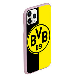 Чехол iPhone 11 Pro матовый BORUSSIA, цвет: 3D-розовый — фото 2