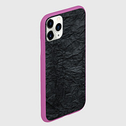 Чехол iPhone 11 Pro матовый Черная Бумага, цвет: 3D-фиолетовый — фото 2