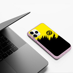 Чехол iPhone 11 Pro матовый BORUSSIA, цвет: 3D-розовый — фото 2