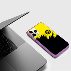 Чехол iPhone 11 Pro матовый BORUSSIA, цвет: 3D-фиолетовый — фото 2