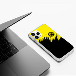 Чехол iPhone 11 Pro матовый BORUSSIA, цвет: 3D-белый — фото 2