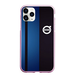 Чехол iPhone 11 Pro матовый VOLVO, цвет: 3D-розовый