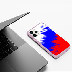 Чехол iPhone 11 Pro матовый Россия, цвет: 3D-розовый — фото 2