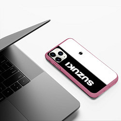 Чехол iPhone 11 Pro матовый Suzuki Z, цвет: 3D-малиновый — фото 2