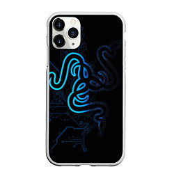 Чехол iPhone 11 Pro матовый RAZER, цвет: 3D-белый