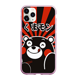 Чехол iPhone 11 Pro матовый Kumamon, цвет: 3D-розовый