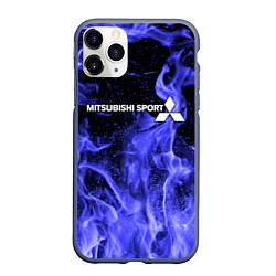 Чехол iPhone 11 Pro матовый MITSUBISHI, цвет: 3D-серый