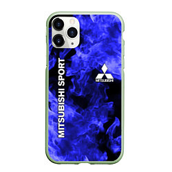 Чехол iPhone 11 Pro матовый MITSUBISHI, цвет: 3D-салатовый