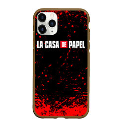 Чехол iPhone 11 Pro матовый La Casa de Papel спина Z