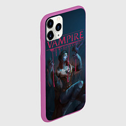 Чехол iPhone 11 Pro матовый Vampire: The Masquerade, цвет: 3D-фиолетовый — фото 2