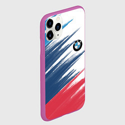 Чехол iPhone 11 Pro матовый BMW, цвет: 3D-фиолетовый — фото 2