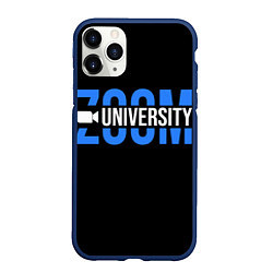 Чехол iPhone 11 Pro матовый ZOOM, цвет: 3D-тёмно-синий
