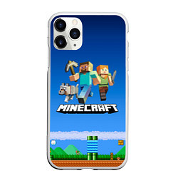 Чехол iPhone 11 Pro матовый Minecraft