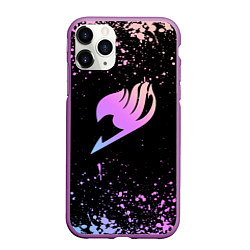 Чехол iPhone 11 Pro матовый Fairy Tail, цвет: 3D-фиолетовый