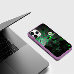 Чехол iPhone 11 Pro матовый SKODA, цвет: 3D-фиолетовый — фото 2