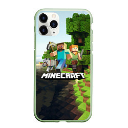 Чехол iPhone 11 Pro матовый Minecraft