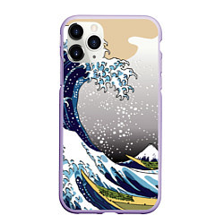 Чехол iPhone 11 Pro матовый The great wave off kanagawa