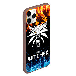 Чехол iPhone 11 Pro матовый The Witcher, цвет: 3D-коричневый — фото 2