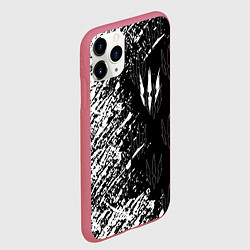 Чехол iPhone 11 Pro матовый The Witcher, цвет: 3D-малиновый — фото 2