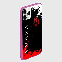 Чехол iPhone 11 Pro матовый The Witcher, цвет: 3D-фиолетовый — фото 2