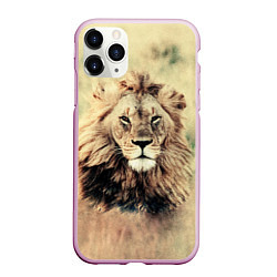 Чехол iPhone 11 Pro матовый Lion King, цвет: 3D-розовый