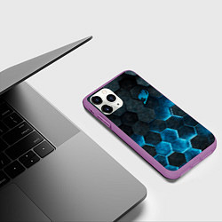 Чехол iPhone 11 Pro матовый Fairy Tail, цвет: 3D-фиолетовый — фото 2