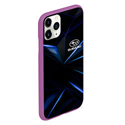 Чехол iPhone 11 Pro матовый SUBARU, цвет: 3D-фиолетовый — фото 2