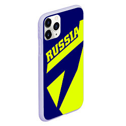 Чехол iPhone 11 Pro матовый Russia, цвет: 3D-светло-сиреневый — фото 2