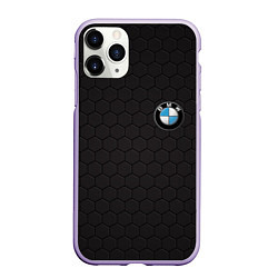 Чехол iPhone 11 Pro матовый BMW, цвет: 3D-светло-сиреневый