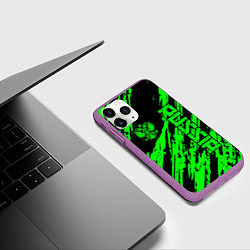 Чехол iPhone 11 Pro матовый Russia, цвет: 3D-фиолетовый — фото 2