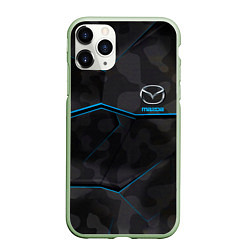 Чехол iPhone 11 Pro матовый MAZDA, цвет: 3D-салатовый